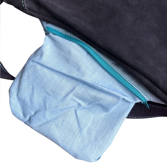 Agatha Ruiz de la Prada Vintage Suede Purse Handbag Shoulder Bag - Picture 8 of 9